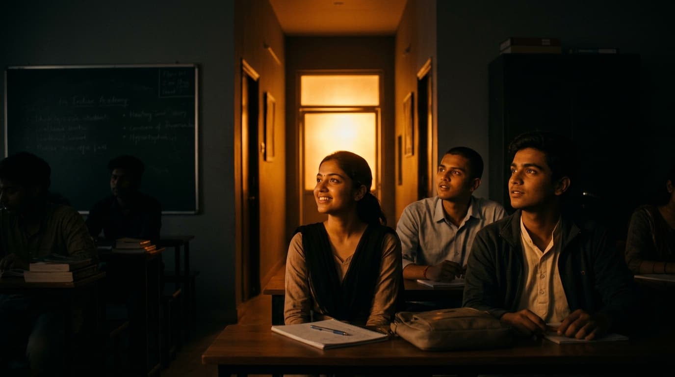 Students looking forward towards bright career future